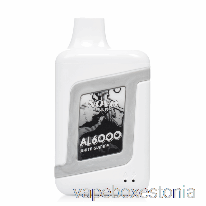 Vape Box Estonia Smok Novo Bar Al6000 ühekordne Valge Kummikomm